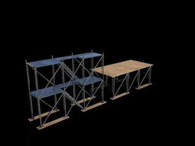 scaffold scaffolding tower 3D model
