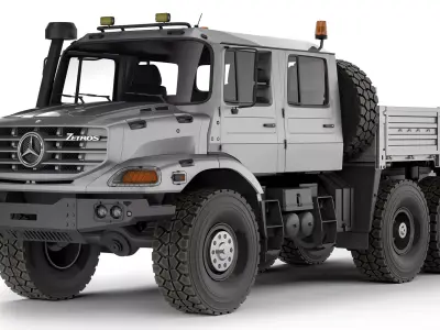 Mercedes-Benz Zetros 3643 Crew Cab 2020 3D model