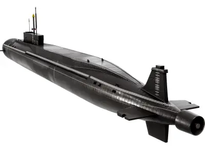 K-549 Knyaz Vladimir Borei-Class Submarine 3D model