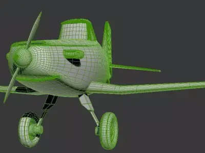 Dusty plane 3D model