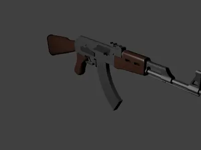 AK-47 3D Model in Blender 3D model