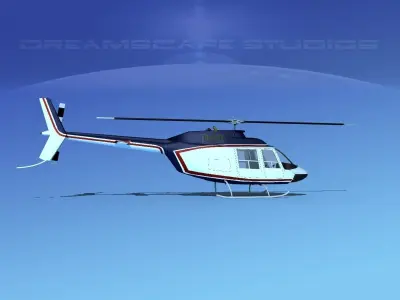 Bell 206 JetRanger V03 3D model