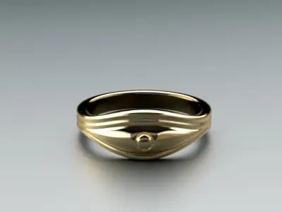 Eye of Ra - Printable Ring 3D print model