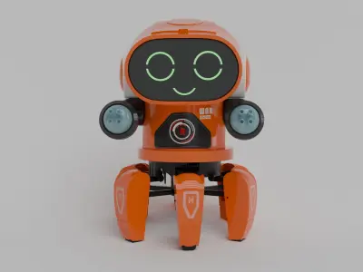 Toyshine Bot Robot warmachine Low-poly 3D model