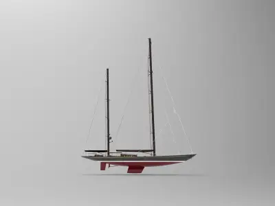 Vitters Sailling yacht 3D model