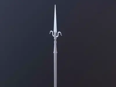 Spear lowpoly sword Free low-poly 3D model