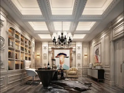 office room 3D model 3