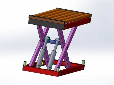 SCISSOR LIFT 3D model 2