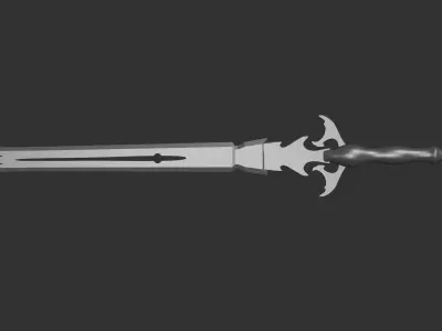 The sword 002 Low-poly 3D model