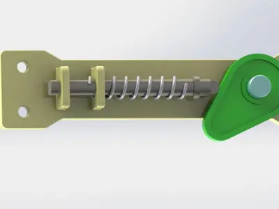 Cam and Spring  3D model