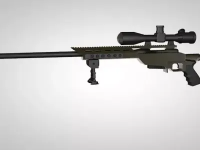 Modern sniper rifle 3D model