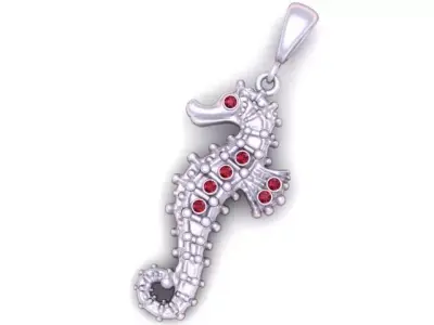 Triple Stone Drop Pendant 3D print model