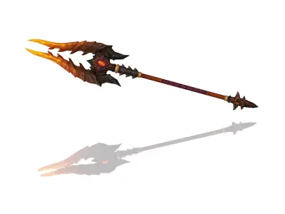 Volcano King Spear Low-poly 3D model