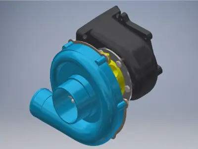 Turbocharger 3D Models  3D model