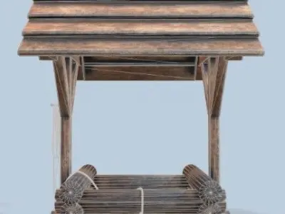 Wooden Well 3D Model 3D print model