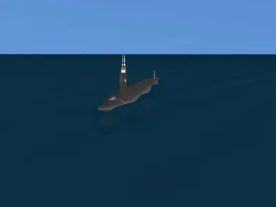 Virginia Class SSN 785 USS John Warner 3D model