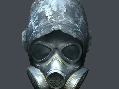 Helmet 3d model military combat Military Low-poly  Low-poly 3D model 5