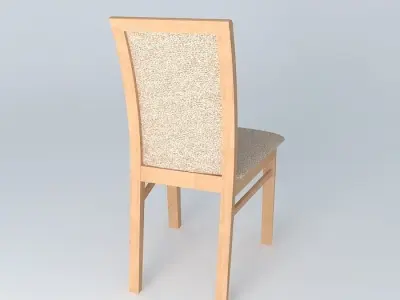 Indiana Red Pine Chair 3D model