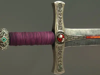 Elven king sword 3D model