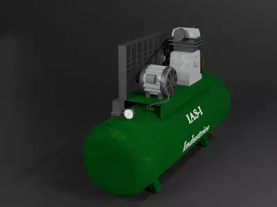 Industrial Air Compressor - IAS-I Industries - PBR Textured Low-poly 3D model