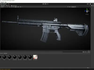 HK 416 RIFLE Low-poly 3D model