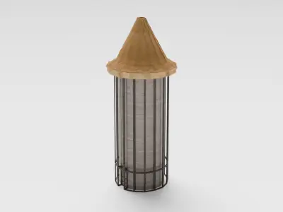 Medieval Silo Low-poly 3D model