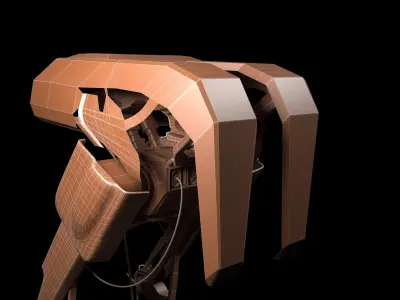 Long Legged Robot Low-poly 3D model