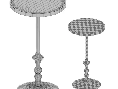 Sadie Drink Table Crate and Barrel 3D model