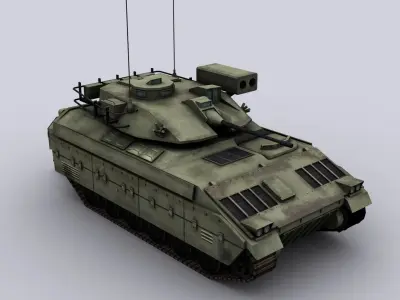 M2 Bradley Low-poly 3D model by sobul