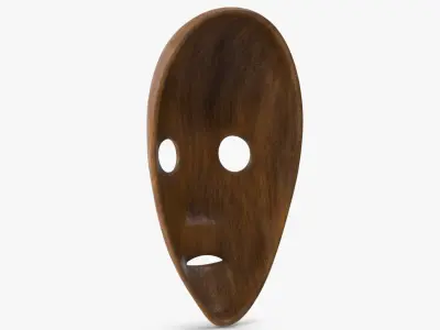  African Mask 7 Wood 