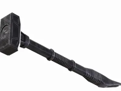 Gerber Ding Dong Breaching Hammer Low-poly 3D model