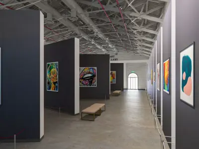 Art Gallery 3D model 5