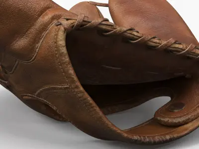  Vintage Leather Baseball Glove 