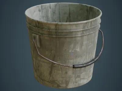 Paint Can 1B Low-poly 3D model