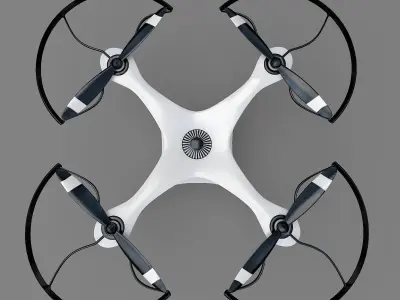 Generic quadcopter drone 3D model