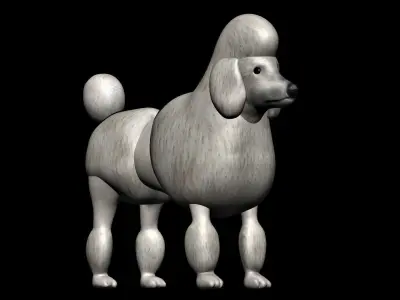 Poodle dog 3D model purchase