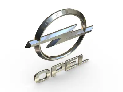 opel logo 3D model