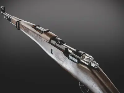 M48 Rifle Low-poly 3D model