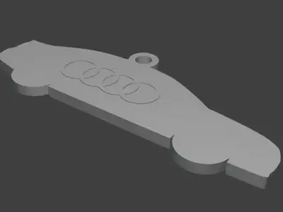 RS4 Car Keychain - 3D Model for Printing  3D print model