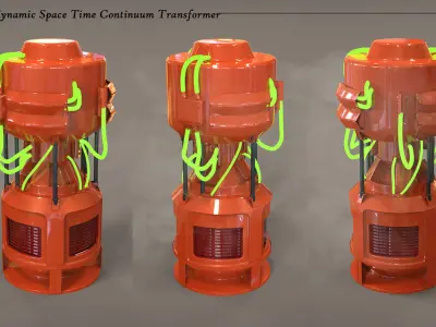 Time Machine 3D model purchase