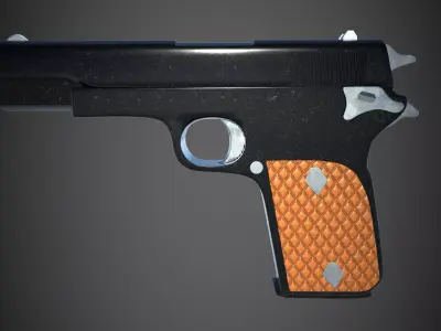 Weapon Colt 1911 Low-poly 3D model