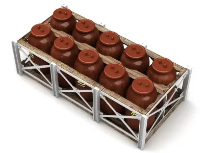 Acid Tanks - Ceramic 3D model