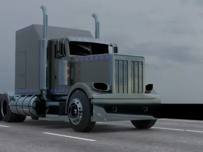 peterbilt truck Free 3D model