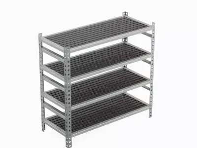 Metal Shelf B 03  3D model