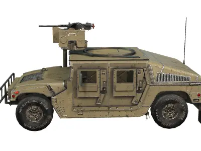 Humvee Low-poly 3D model purchase