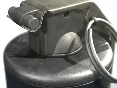 American Frag hand grenade MK3 3D model