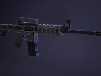 Stylized M4A1 - Battleworn Free 3D model