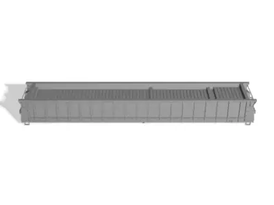 HO Burlington Northern 61 6 MOW Crosstie Gondola Crosstie Load 3D print model