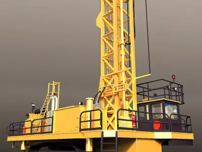 Rotary Drilling Rig 3D model