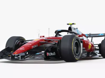 F1 Ferrari SF26 2026 Low-poly 3D model